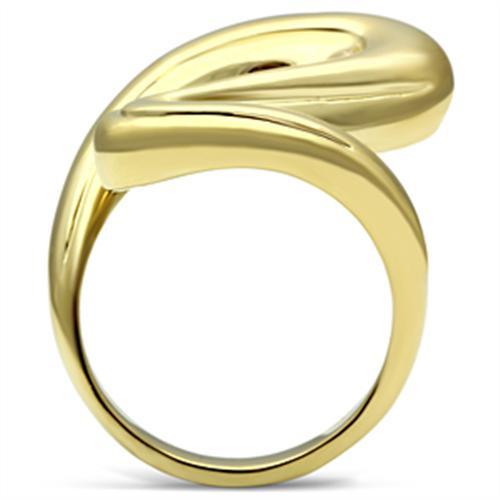 GL290 - IP Gold(Ion Plating) Brass Ring with No Stone LuxuryLifeWay Online Store