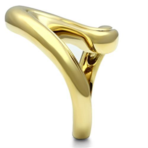 GL290 - IP Gold(Ion Plating) Brass Ring with No Stone LuxuryLifeWay Online Store