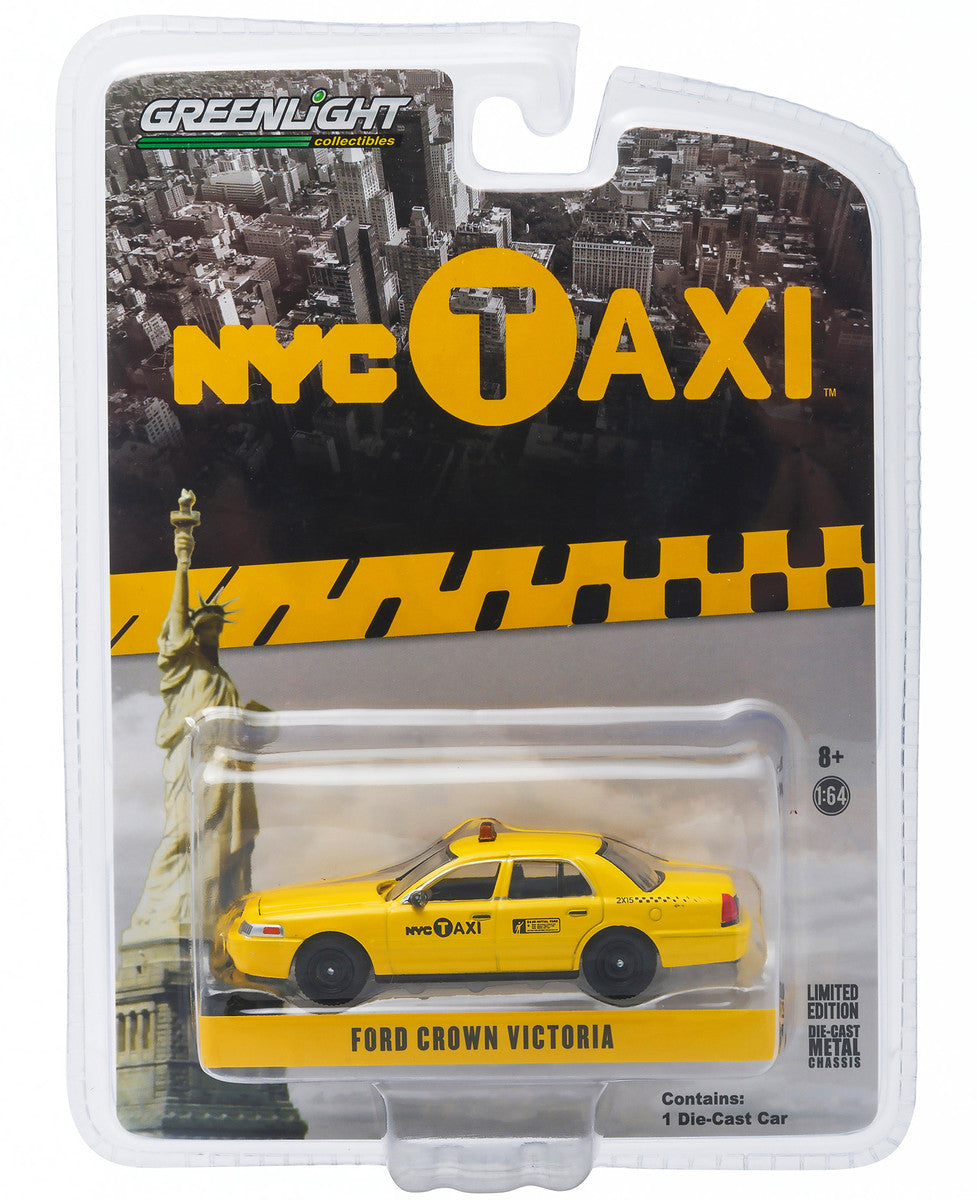 Ford Crown Victoria Yellow "NYC Taxi" (New York City) 1/64 Diecast Model Car by Greenlight LuxuryLifeWay Online Store