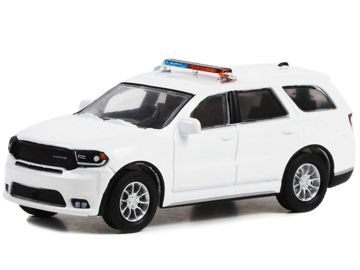 2022 Dodge Durango Pursuit Police Car with Lights White "Hot Pursuit" "Hobby Exclusive" Series 1/64 Diecast Model Car by Greenlight LuxuryLifeWay Online Store