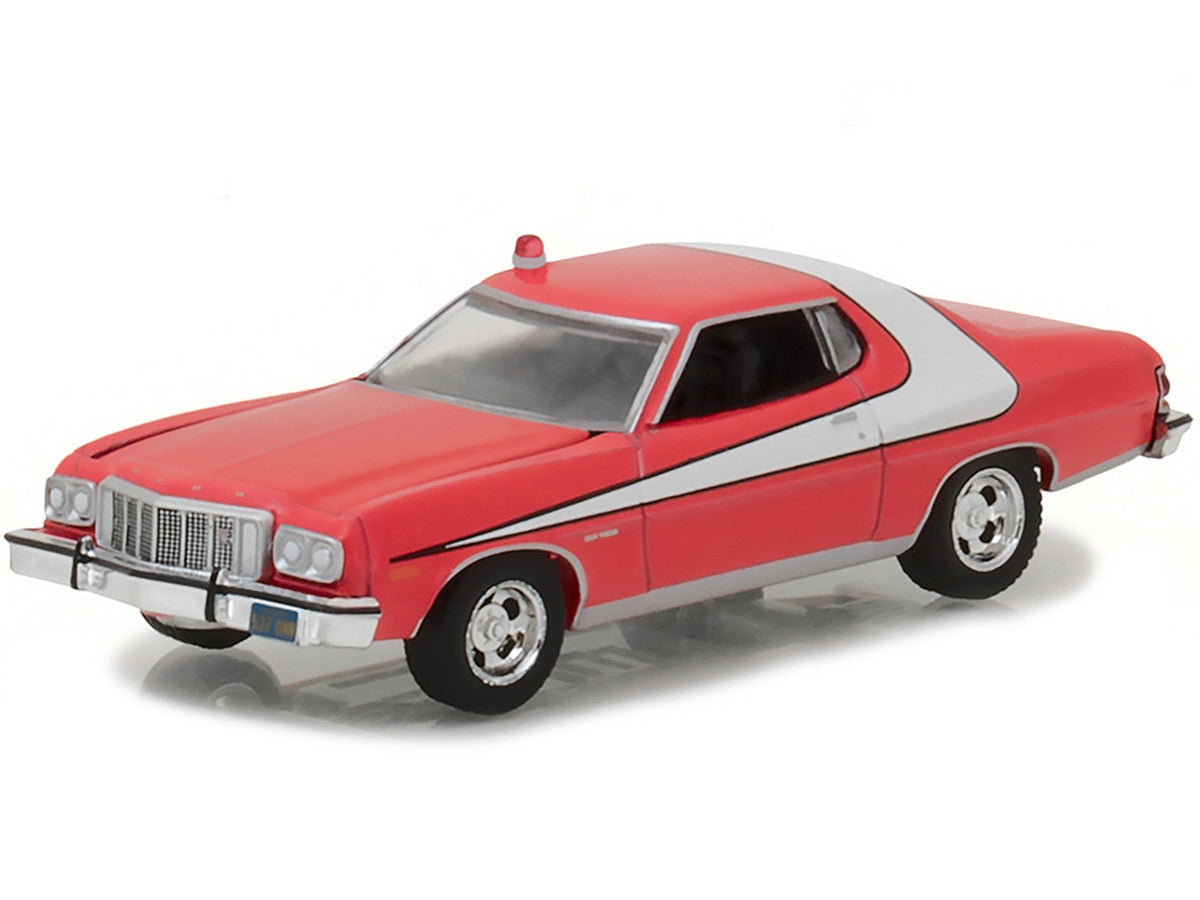 1976 Ford Gran Torino Red with White Stripe "Starsky and Hutch" (1975-1979) TV Series "Hollywood Series" Release 18 1/64 Diecast Model Car by Greenlight LuxuryLifeWay Online Store