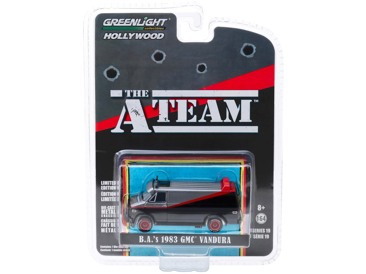 1983 GMC Vandura (B.A.'s) "The A-Team" (1983-1987) TV Series Hollywood Series 19 1/64 Diecast Model Car by Greenlight LuxuryLifeWay Online Store