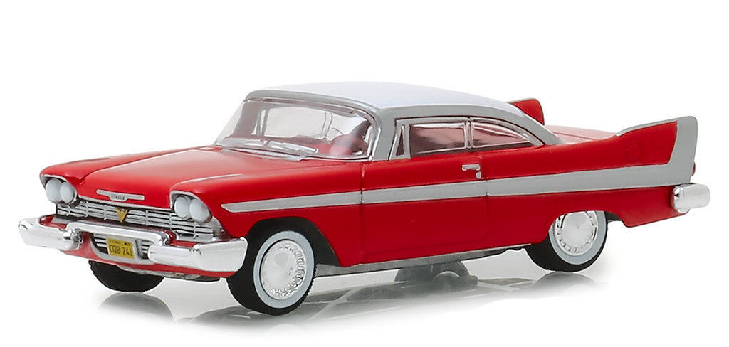 1958 Plymouth Fury Red with White Top "Christine" (1983) Movie "Hollywood Series" Release 23 1/64 Diecast Model Car by Greenlight LuxuryLifeWay Online Store