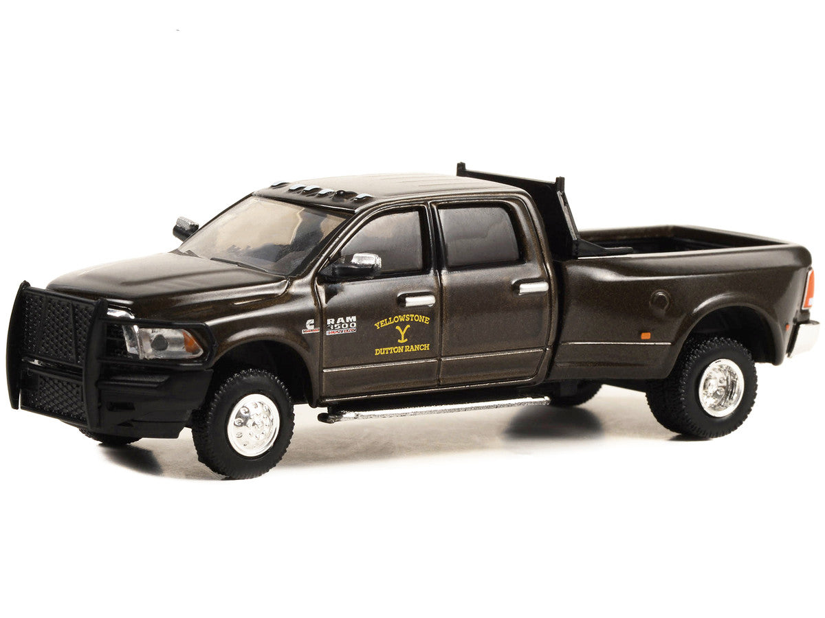 2017 Ram 3500 Laramie Dually Pickup Truck Brown Metallic "John Dutton - Yellowstone Dutton Ranch" "Yellowstone" (2018-Current) TV Series "Hollywood Series" Release 38 1/64 Diecast Model Car by Greenlight LuxuryLifeWay Online Store