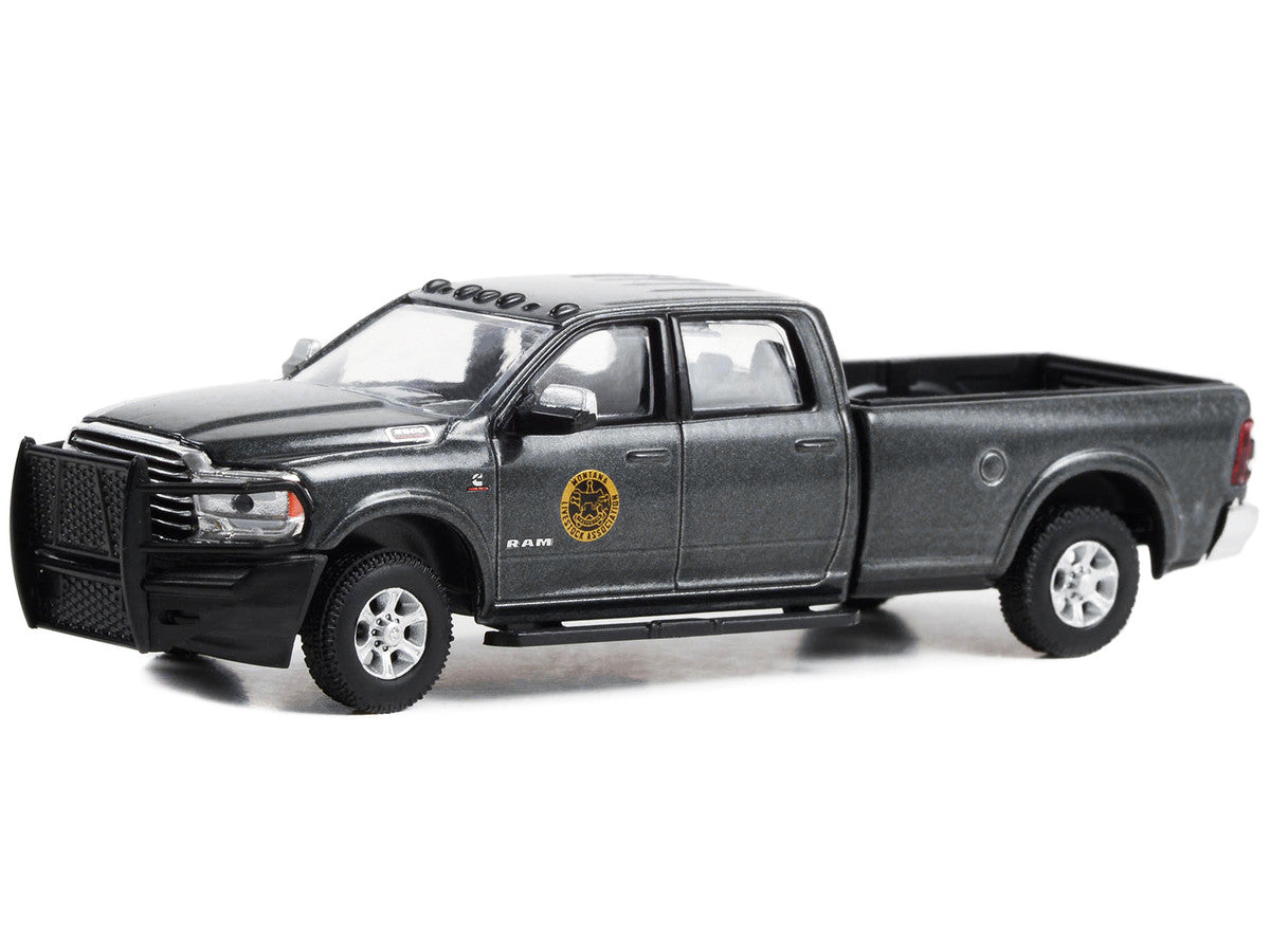 2020 Ram 2500 Pickup Truck Dark Gray Metallic "Montana Livestock Association" "Yellowstone" (2018-Current) TV Series "Hollywood Series" Release 39 1/64 Diecast Model Car by Greenlight LuxuryLifeWay Online Store