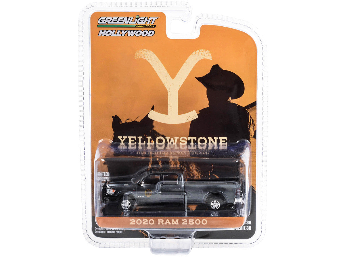 2020 Ram 2500 Pickup Truck Dark Gray Metallic "Montana Livestock Association" "Yellowstone" (2018-Current) TV Series "Hollywood Series" Release 39 1/64 Diecast Model Car by Greenlight LuxuryLifeWay Online Store
