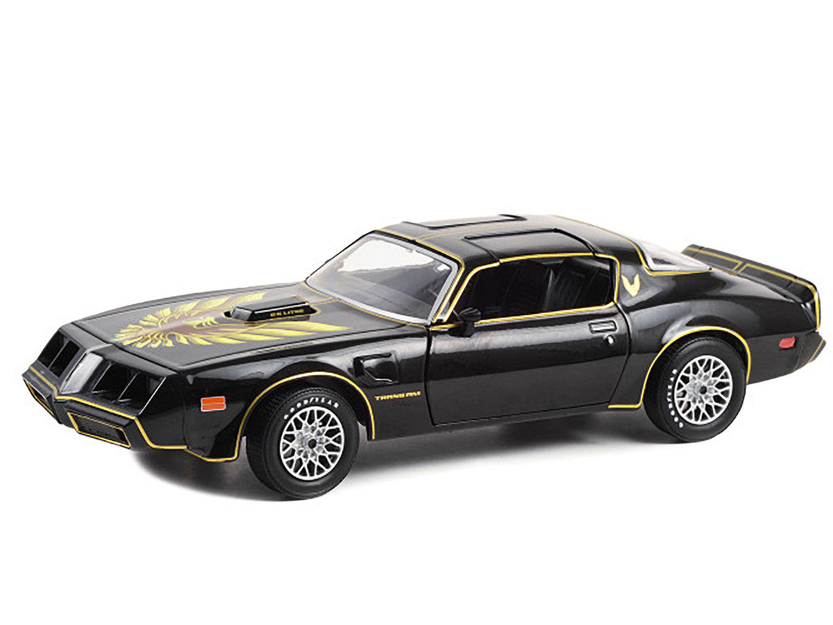 1979 Pontiac Firebird T/A Trans Am Black with Hood Phoenix "Rocky II" (1979) Movie 1/24 Diecast Model Car by Greenlight LuxuryLifeWay Online Store