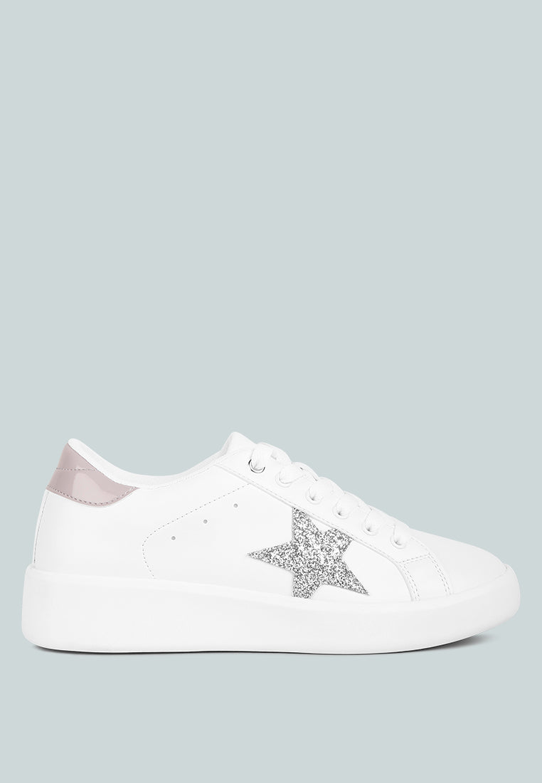 Starry Glitter Star Detail Sneakers LuxuryLifeWay Online Store