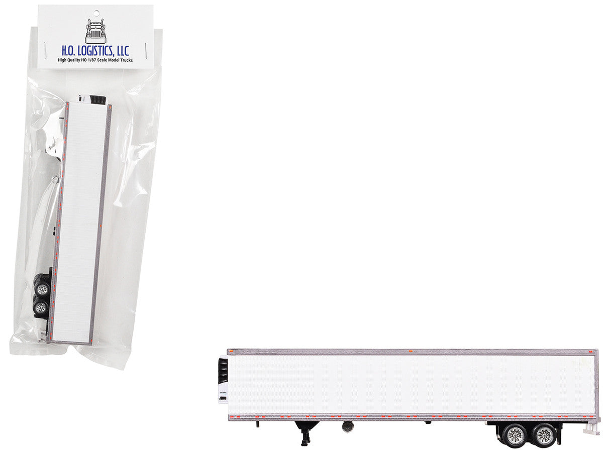 Box Dry Goods Trailer White 1/87 (HO) Scale Plastic Model by HO Logistics LuxuryLifeWay Online Store