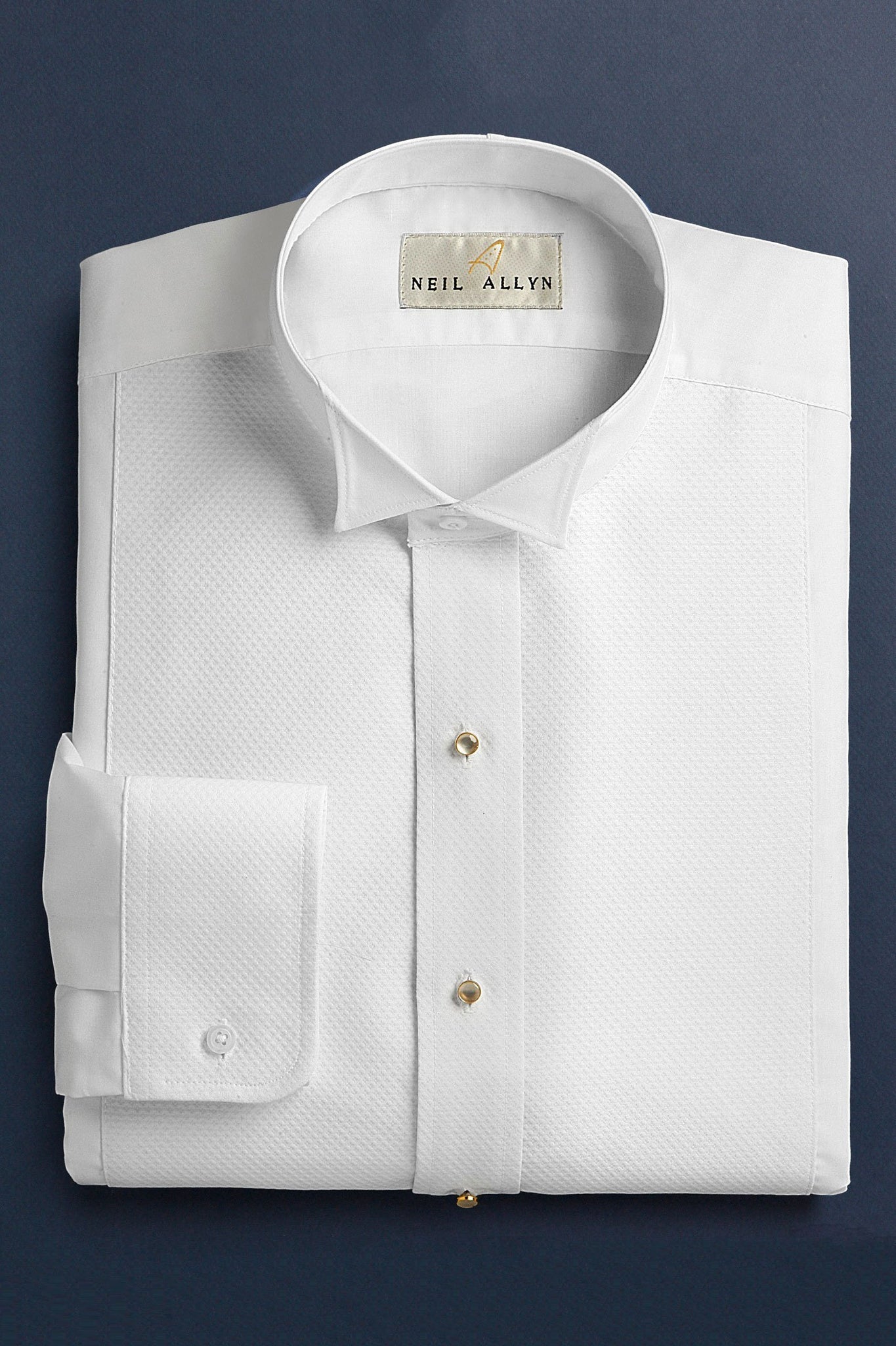 "Hudson" White Wingtip Tuxedo Shirt LuxuryLifeWay Online Store
