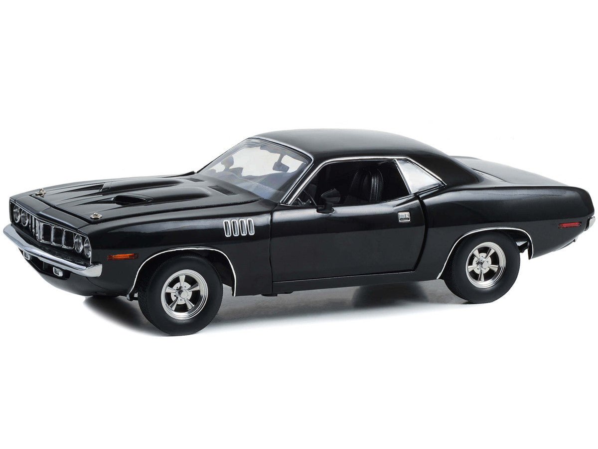 Plymouth Barracuda Black "John Wick: Chapter 4" (2023) Movie 1/18 Diecast Model Car by Highway 61 LuxuryLifeWay Online Store