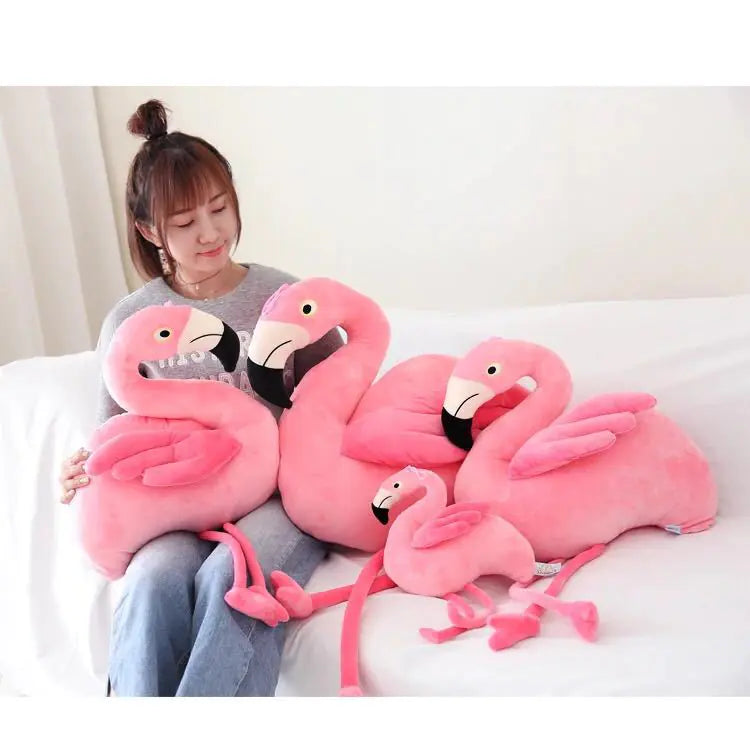 Flamingo Plush Toy - Cute Doll Decor and Pillow