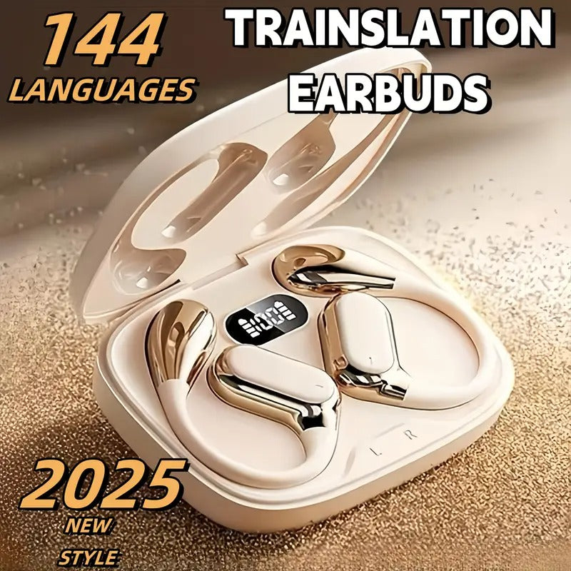NNETM AI Translation Wireless Earbuds Noise Cancelling Touch Control LuxuryLifeWay Online Store