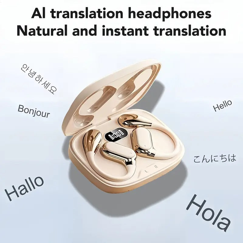 NNETM AI Translation Wireless Earbuds Noise Cancelling Touch Control LuxuryLifeWay Online Store