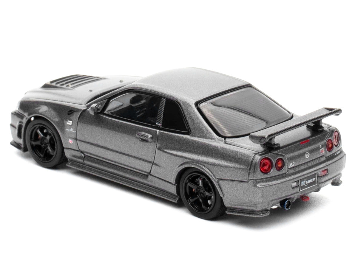Nissan Skyline GT-R (R34) Z-Tune RHD (Right Hand Drive) Gray Metallic "Thailand Diecast Expo 2025 Event Edition" 1/64 Diecast Model Car by Inno Models LuxuryLifeWay Online Store