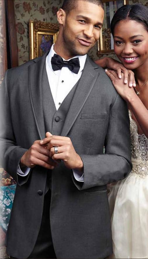 "Infinity" Steel Grey Tuxedo Jacket Notch (Separates) LuxuryLifeWay Online Store