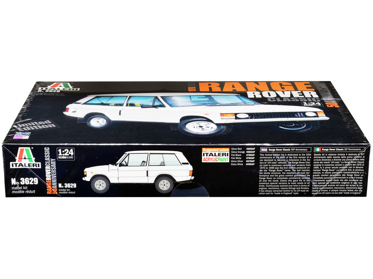 Skill 3 Model Kit Land Rover Range Rover Classic 50th Anniversary 1/24 Scale Model by Italeri LuxuryLifeWay Online Store