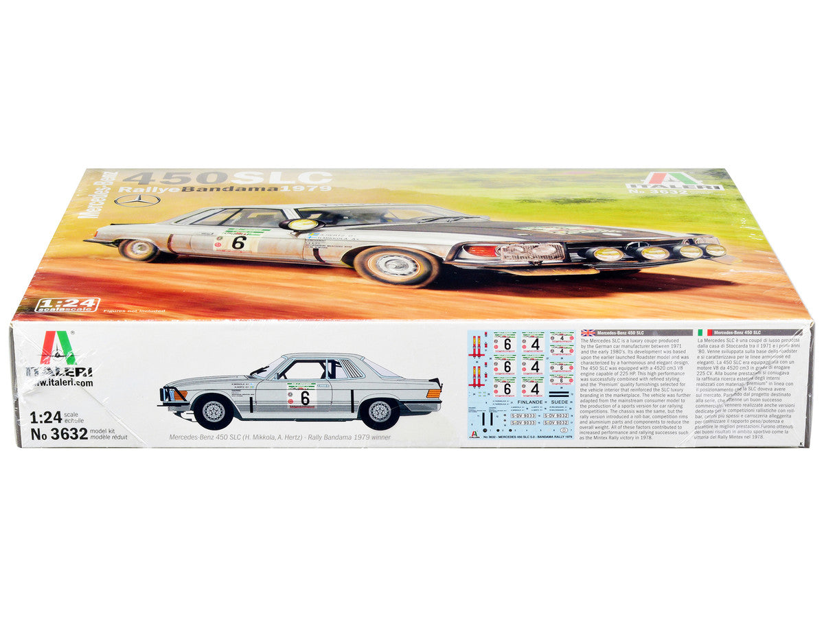Skill 3 Model Kit Mercedes-Benz 450 SLC Winner "Rallye Bandama Ivory Coast" (1979) 1/24 Scale Model by Italeri LuxuryLifeWay Online Store
