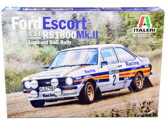 Skill 2 Model Kit Ford Escort RS 1800 Mk.II #2 Lombard RAC Rally (1981) 1/24 Scale Model by Italeri LuxuryLifeWay Online Store