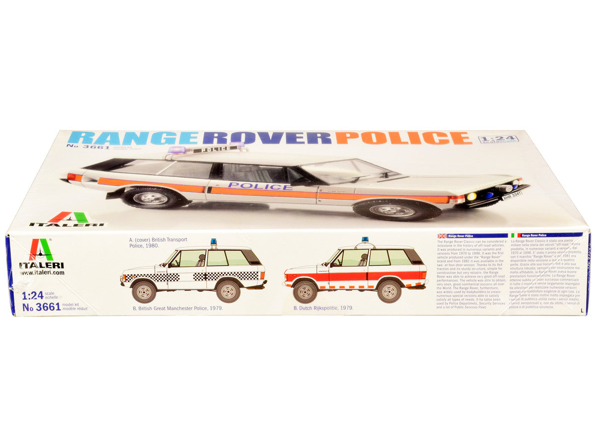 Skill 3 Model Kit Land Rover Range Rover Police 1/24 Scale Model by Italeri LuxuryLifeWay Online Store