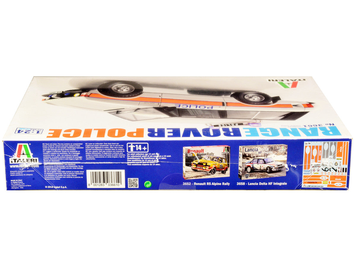 Skill 3 Model Kit Land Rover Range Rover Police 1/24 Scale Model by Italeri LuxuryLifeWay Online Store