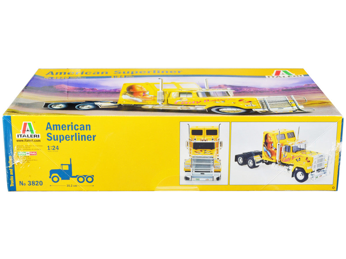 Skill 5 Model Kit American Superliner Truck Tractor "Lady Butterfly" 1/24 Scale Model by Italeri LuxuryLifeWay Online Store
