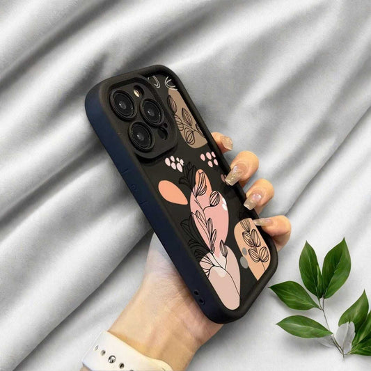 Abstract Plant Flower Design Case for iPhone 16 15 14 13 12 11 Pro Max Plus  Soft Pattern Back Cover LuxuryLifeWay Online Store