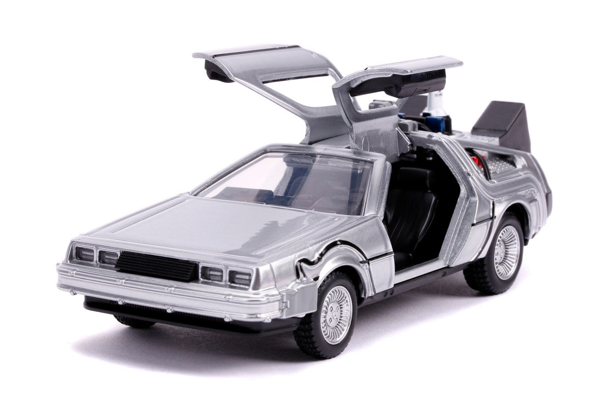 DeLorean DMC (Time Machine) Silver "Back to the Future Part II" (1989) Movie "Hollywood Rides" Series 1/32 Diecast Model Car by Jada LuxuryLifeWay Online Store