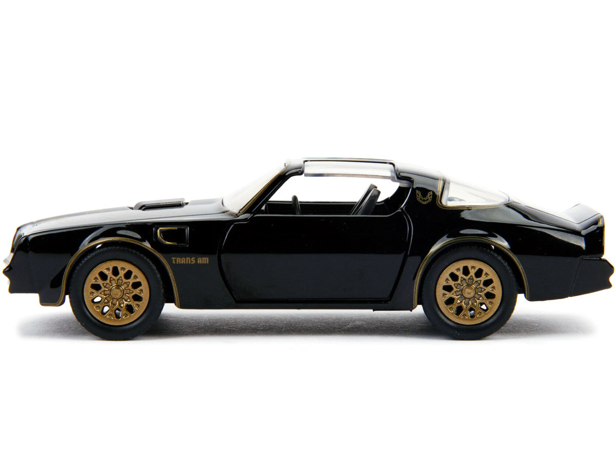 1977 Pontiac Firebird Black "Smokey and the Bandit" (1977) Movie "Hollywood Rides" Series 1/32 Diecast Model Car by Jada LuxuryLifeWay Online Store