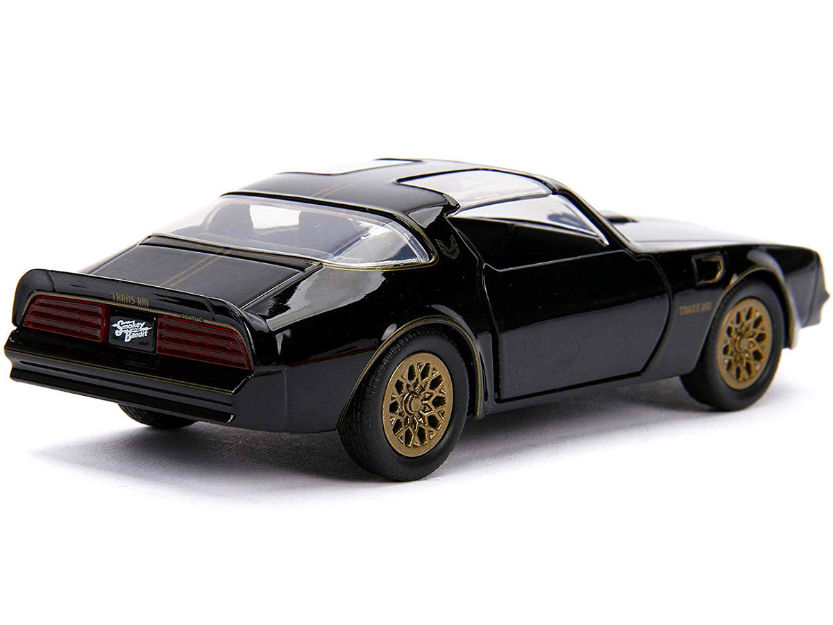 1977 Pontiac Firebird Black "Smokey and the Bandit" (1977) Movie "Hollywood Rides" Series 1/32 Diecast Model Car by Jada LuxuryLifeWay Online Store