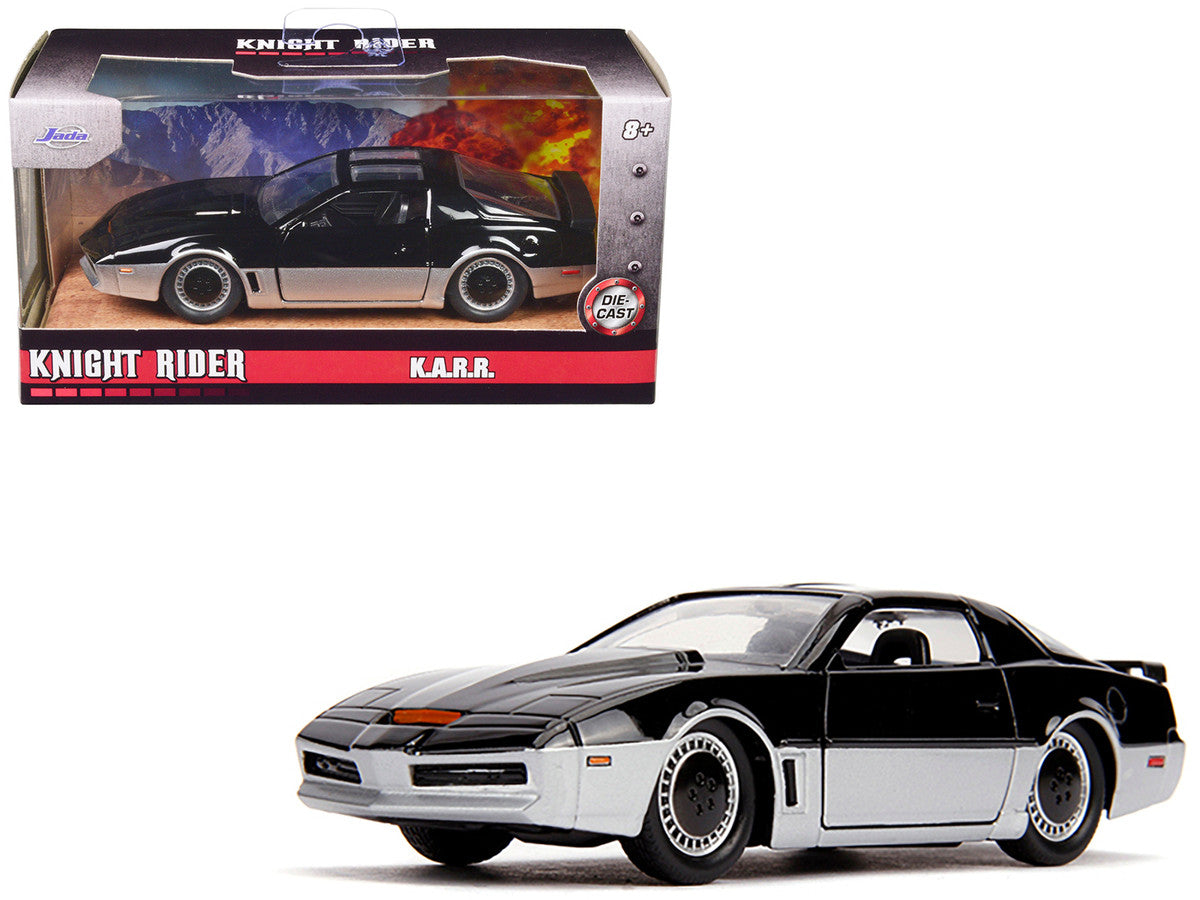 K.A.R.R. Black and Silver "Knight Rider" (1982) TV Series "Hollywood Rides" Series 1/32 Diecast Model Car by Jada LuxuryLifeWay Online Store