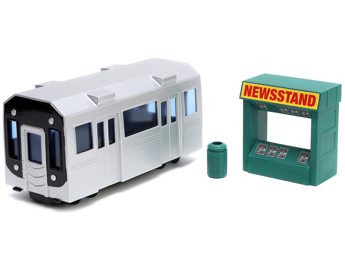 "Daily Bugle" and Subway Diorama Set with Spider-Man and J. Jonah Jameson Diecast Figures "Marvel's Spider-Man" "Nano Scene" Series Models by Jada LuxuryLifeWay Online Store
