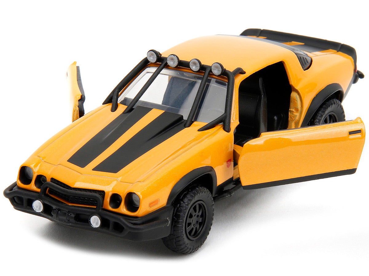 1977 Chevrolet Camaro Off-Road Version Yellow Metallic with Black Stripes "Transformers: Rise of the Beasts" (2023) Movie "Hollywood Rides" Series 1/32 Diecast Model Car by Jada LuxuryLifeWay Online Store