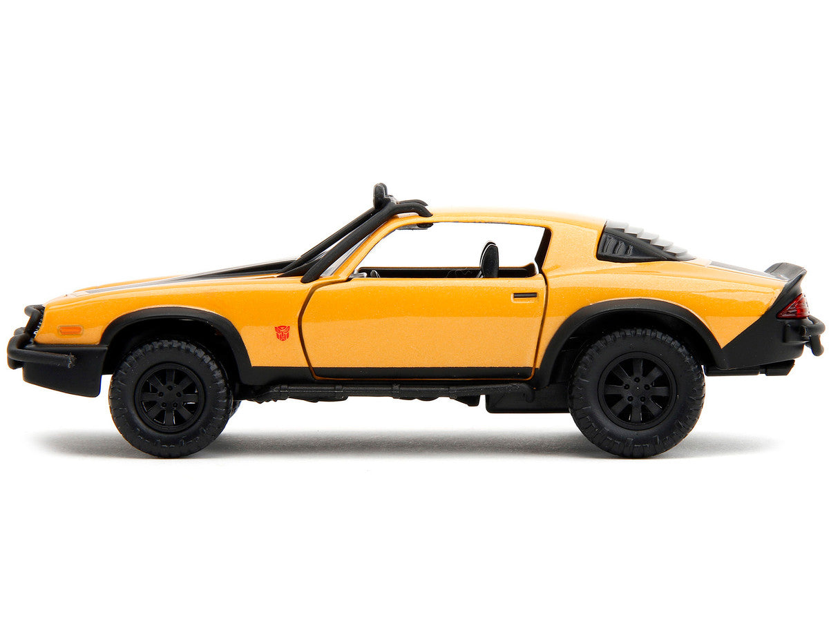 1977 Chevrolet Camaro Off-Road Version Yellow Metallic with Black Stripes "Transformers: Rise of the Beasts" (2023) Movie "Hollywood Rides" Series 1/32 Diecast Model Car by Jada LuxuryLifeWay Online Store