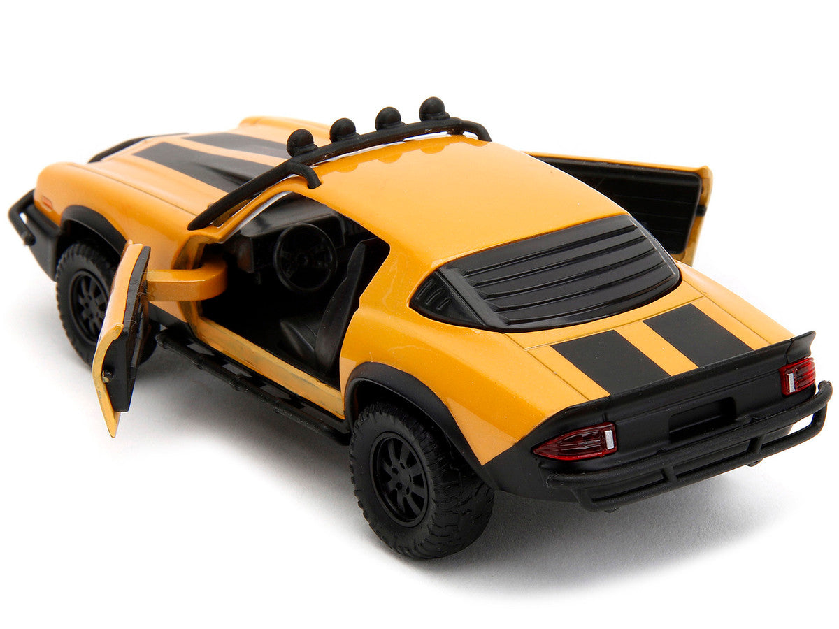 1977 Chevrolet Camaro Off-Road Version Yellow Metallic with Black Stripes "Transformers: Rise of the Beasts" (2023) Movie "Hollywood Rides" Series 1/32 Diecast Model Car by Jada LuxuryLifeWay Online Store