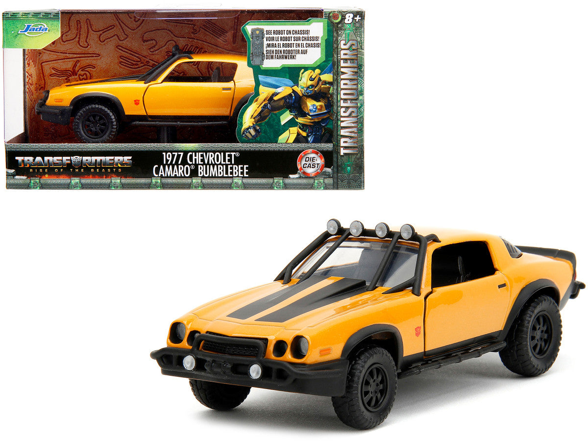 1977 Chevrolet Camaro Off-Road Version Yellow Metallic with Black Stripes "Transformers: Rise of the Beasts" (2023) Movie "Hollywood Rides" Series 1/32 Diecast Model Car by Jada LuxuryLifeWay Online Store