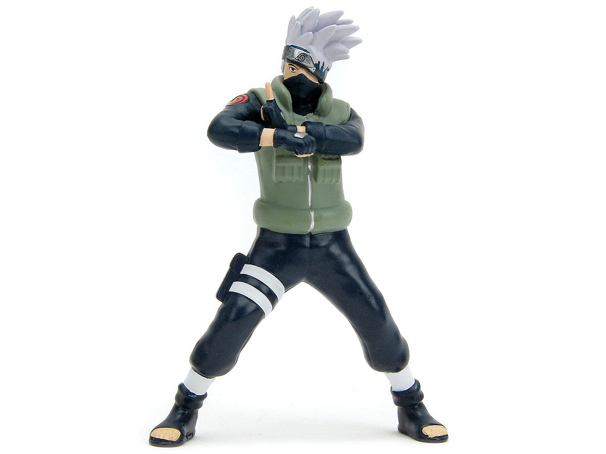 1993 Mazda RX-7 Dark Blue with Green Hood and Kakashi Hatake Diecast Figure "Naruto Shippuden" (2009-2017) TV Series "Anime Hollywood Rides" Series 1/24 Diecast Model Car by Jada LuxuryLifeWay Online Store