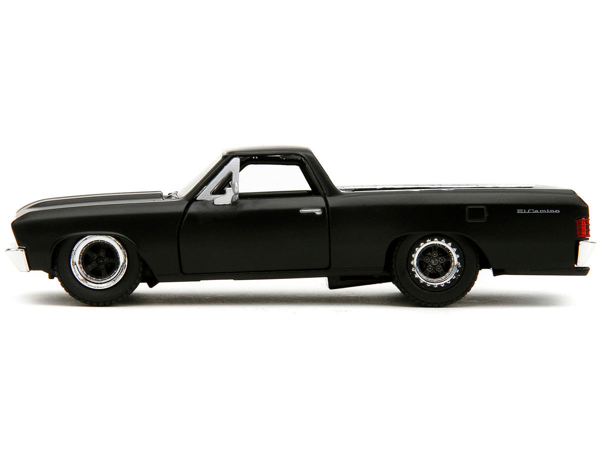 1967 Chevrolet El Camino Matt Black "Fast & Furious" Series 1/32 Diecast Model Car by Jada LuxuryLifeWay Online Store
