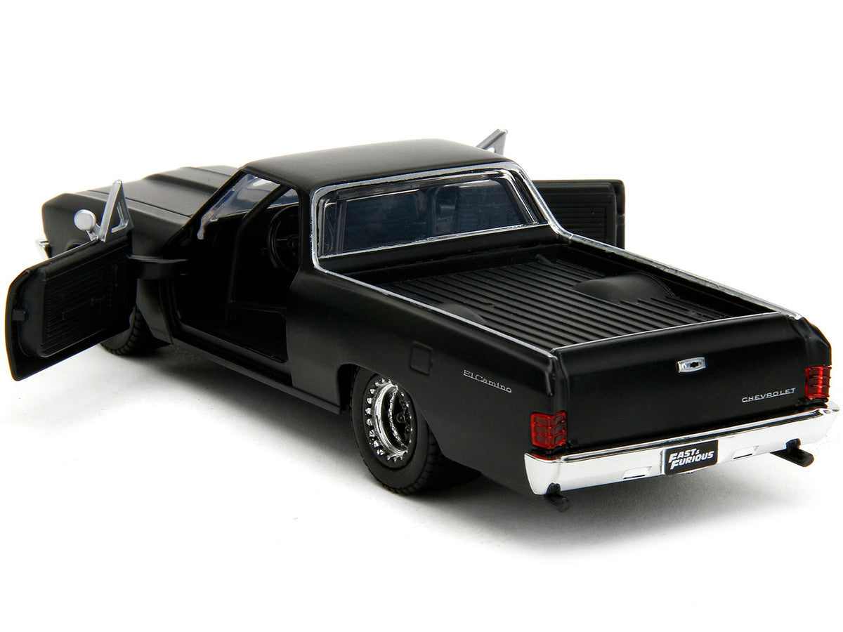 1967 Chevrolet El Camino Matt Black "Fast & Furious" Series 1/32 Diecast Model Car by Jada LuxuryLifeWay Online Store