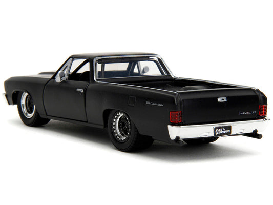 1967 Chevrolet El Camino Matt Black "Fast & Furious" Series 1/32 Diecast Model Car by Jada LuxuryLifeWay Online Store