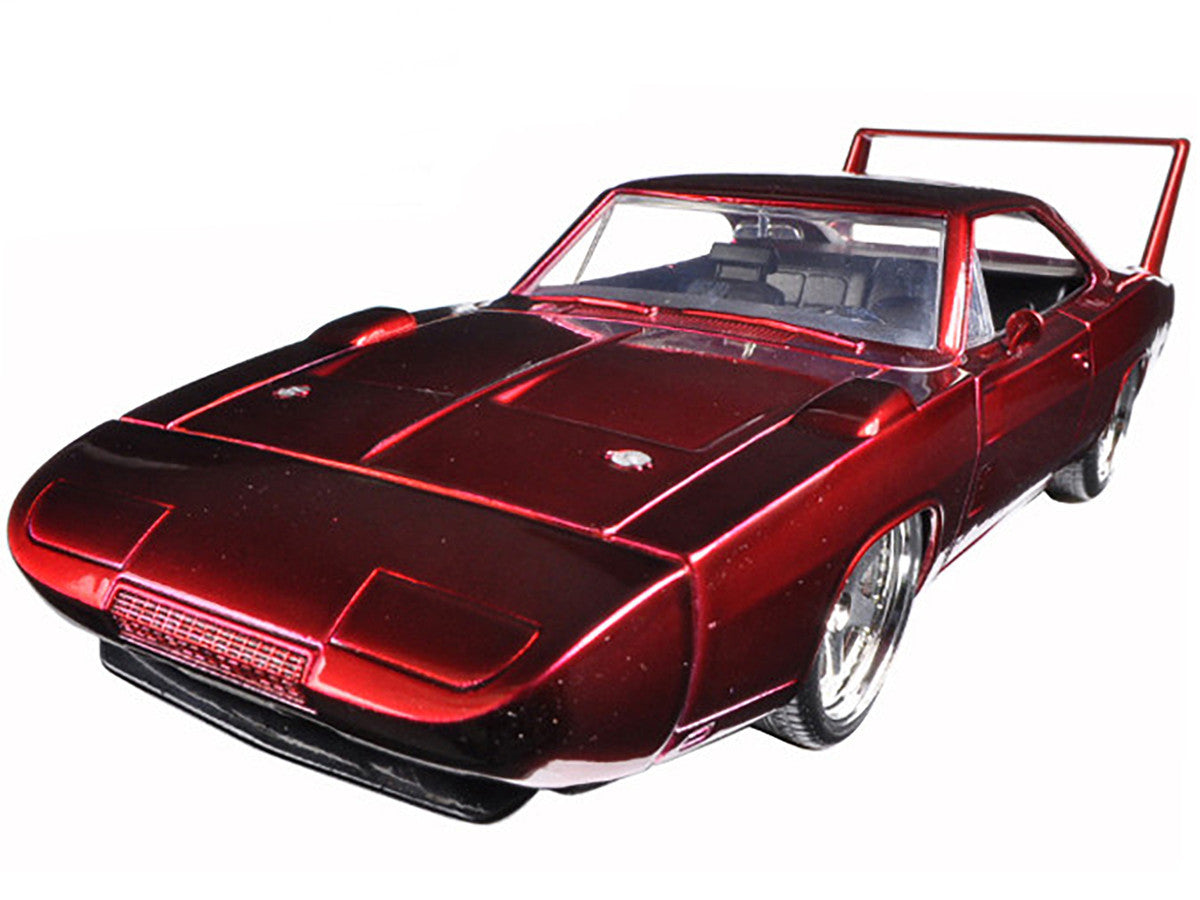 1969 Dodge Charger Daytona Red "Fast & Furious 6" (2013) Movie "25 Years of Fast & Furious" Series 1/24 Diecast Model Car by Jada LuxuryLifeWay Online Store