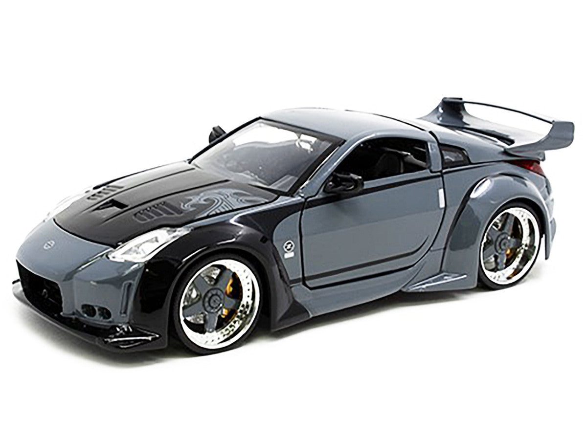 D.K.'s Nissan 350Z Gray and Black with Graphics "Fast & Furious 25th Anniversary" Series 1/24 Diecast Model Car by Jada LuxuryLifeWay Online Store