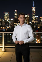 "Jamison" White Twill Spread Collar Dress Shirt LuxuryLifeWay Online Store