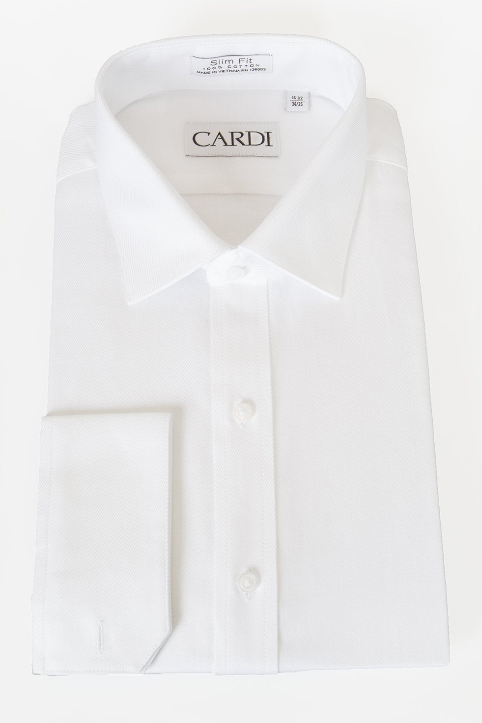 "Jamison" White Twill Spread Collar Dress Shirt LuxuryLifeWay Online Store
