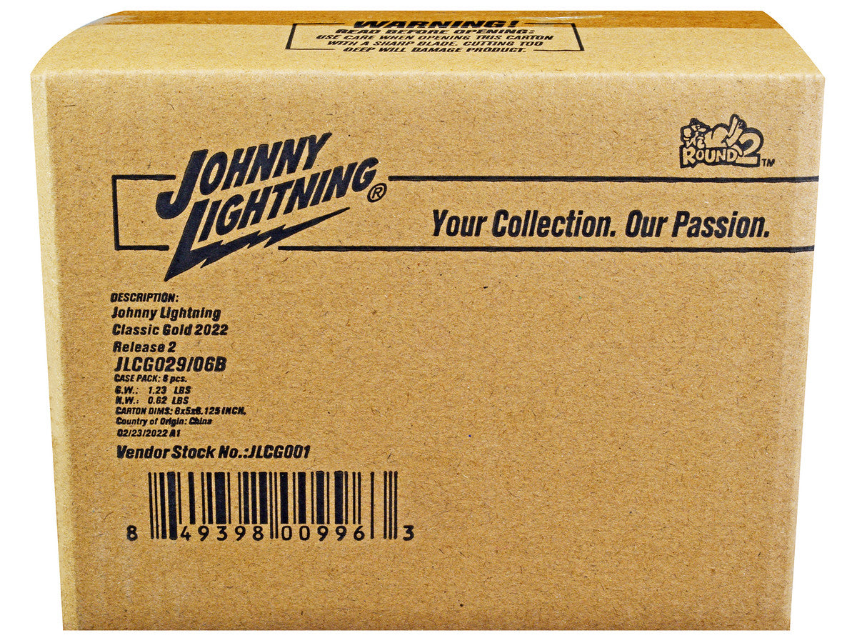 "Classic Gold Collection" 2022 Set B of 6 Cars Release 2 1/64 Diecast Model Cars by Johnny Lightning LuxuryLifeWay Online Store