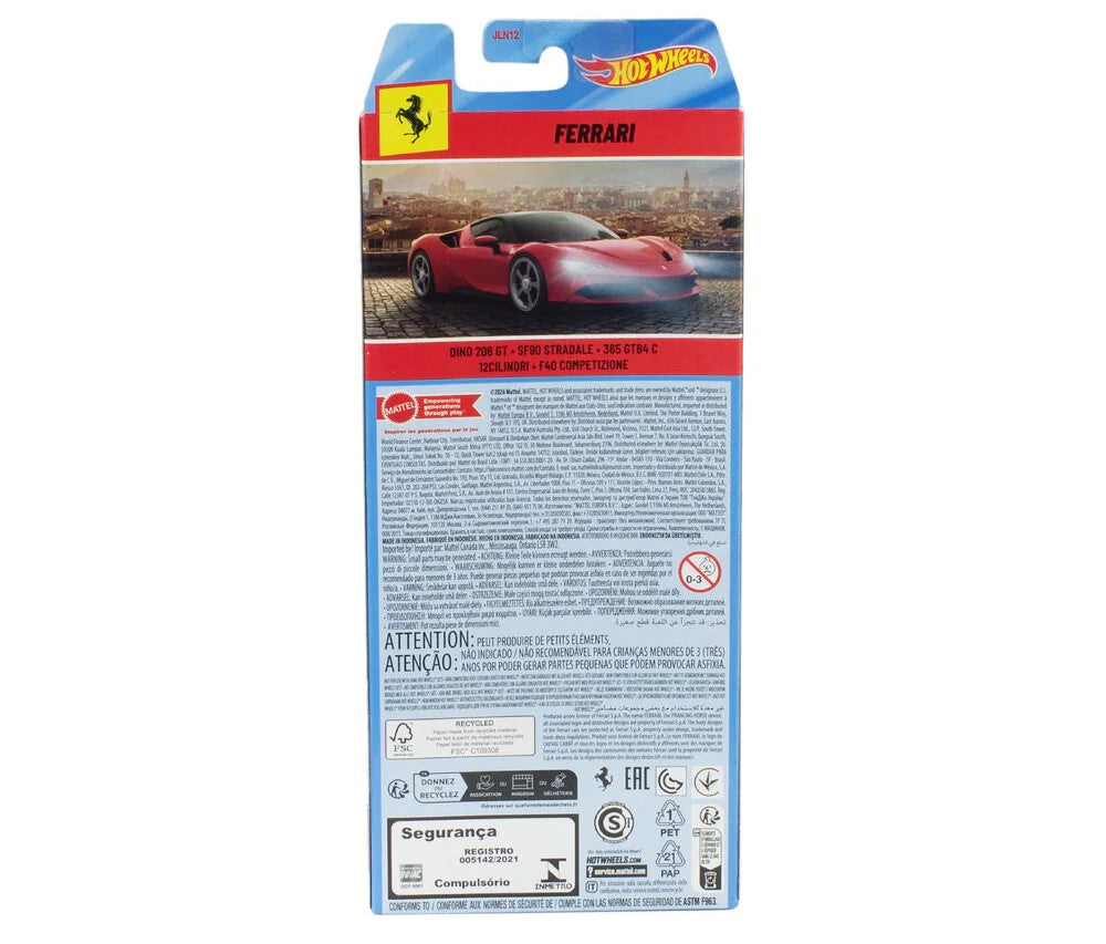 Ferrari 5 piece Set by Hot Wheels Diecast Model Cars by Hot Wheels LuxuryLifeWay Online Store