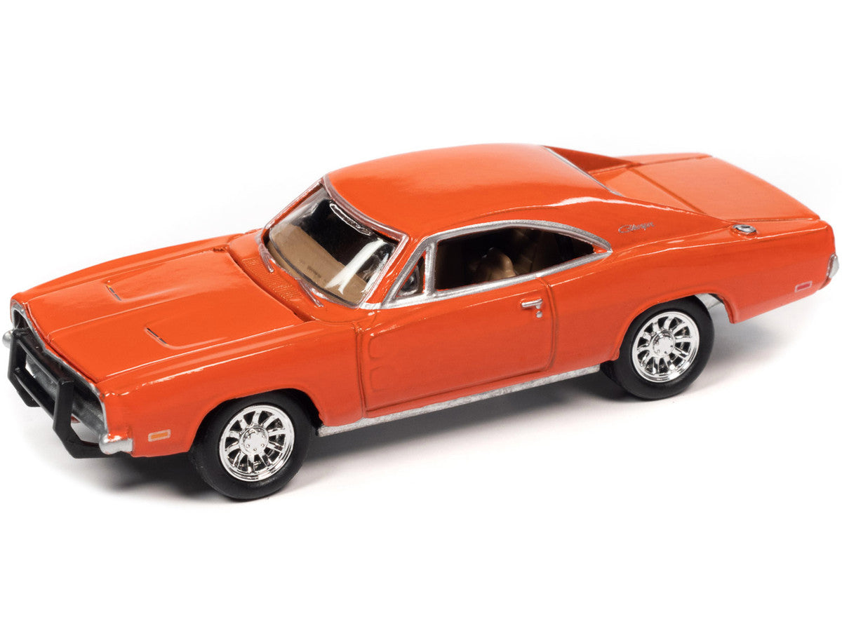 1969 Dodge Charger R/T Orange "Country Charger" 1/64 Diecast Model Car by Johnny Lightning LuxuryLifeWay Online Store