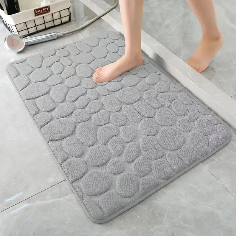 3-Piece Non-Slip Bathroom Rug Set Pi-Mart