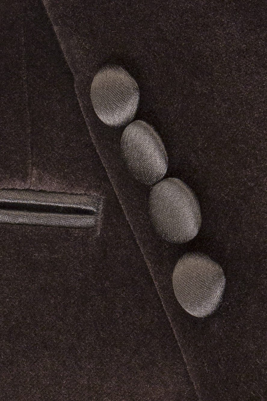 "Liam" Black Velvet Jacket Peak (Separates) LuxuryLifeWay Online Store