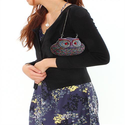 LO2368 - Ruthenium White Metal Clutch with Top Grade Crystal  in Multi Color LuxuryLifeWay Online Store